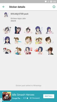 AniStickers - Anime WAStickers for Whatsapp android App screenshot 9