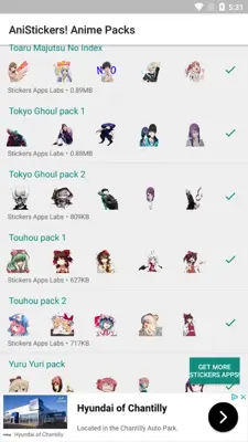 AniStickers - Anime WAStickers for Whatsapp android App screenshot 5