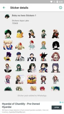 AniStickers - Anime WAStickers for Whatsapp android App screenshot 7